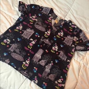 Minnie Mouse size XL pediatric scrub top